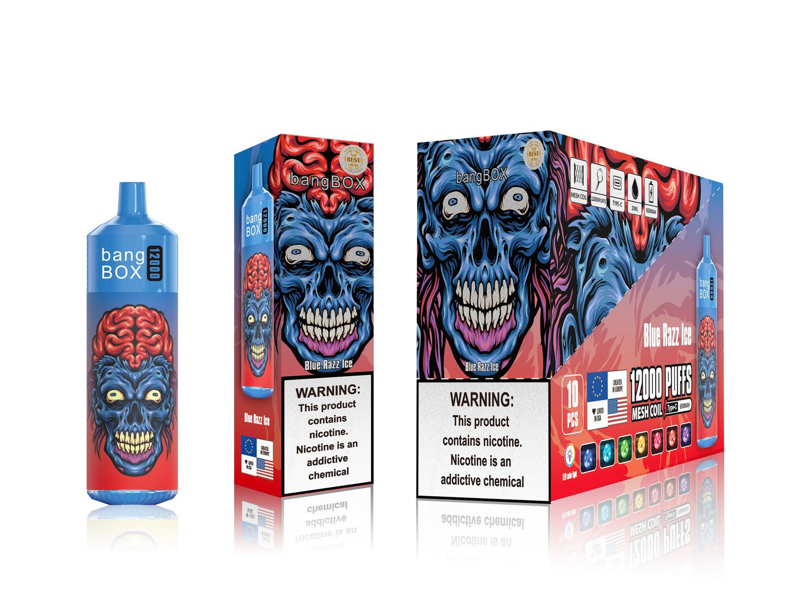 Bang Box 12000 Puffs Vape RGB Light - ramvape get vape in bluk discount