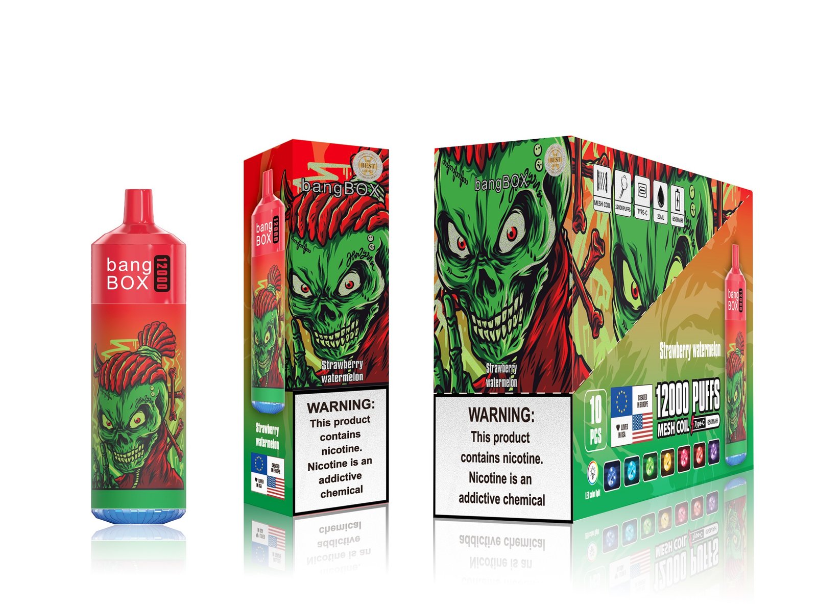 Bang Box 12000 Puffs Vape RGB Light - ramvape get vape in bluk discount