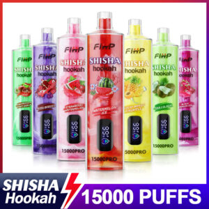 FIHP Chicha Narguilé 15000pro - 15,000 Puffs avec niveaux de nicotine personnalisables