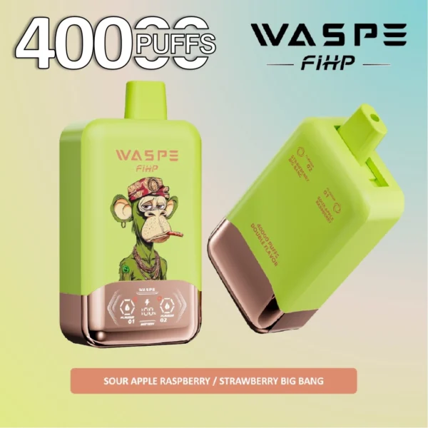 Waspe 40k Vape sour apple raspberry&strawberry big bang