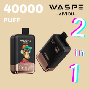 Waspe 40k double flavors Strawberry Raspberry Cherry & Love 666