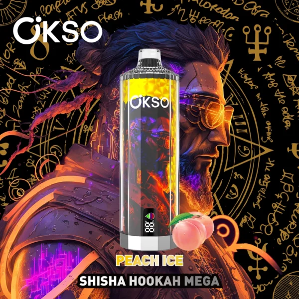 OKSO Shisha Hookah Mega 50k peach ice