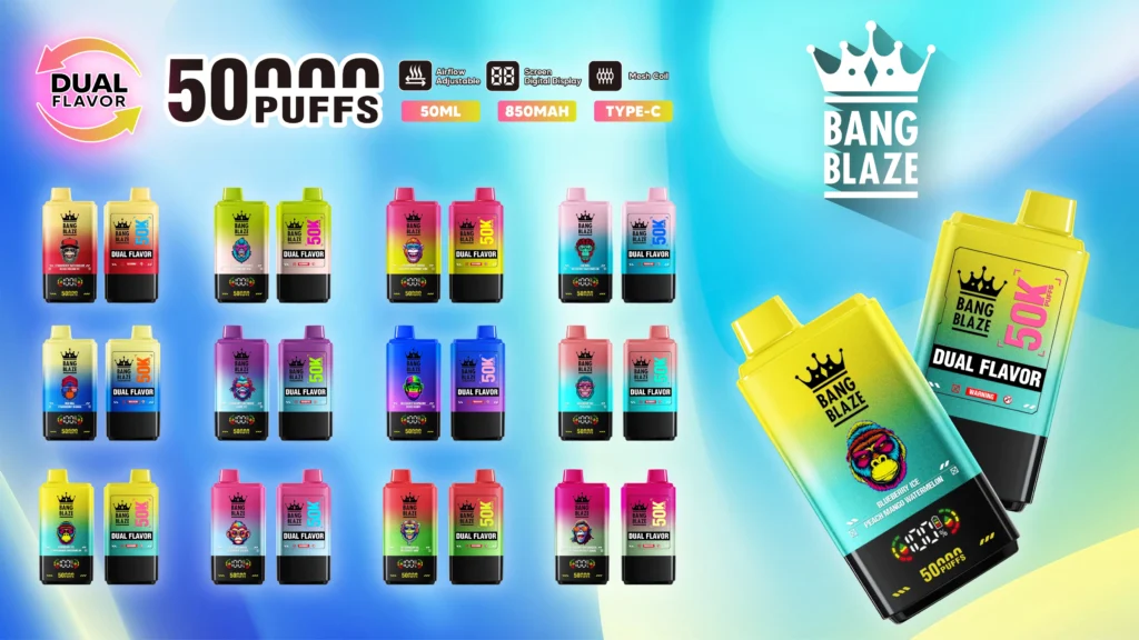 Bang Blaze 50K kettős ízű eldobható vape kollekció