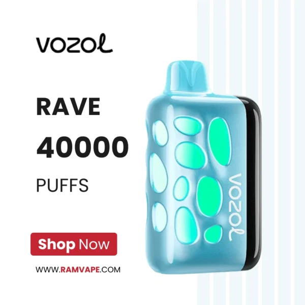 Vozol Rave 40k Blue Razz Ice vozol shop