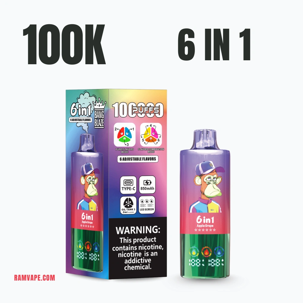 Vape mayorista Bang Blaze 100K – 100,000 caladas, stock directo en almacén en China para distribuidores