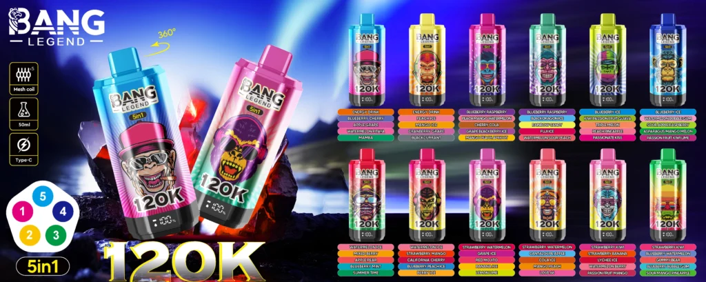 Bang Legend 120K PUFF Vairumtirdzniecības vape
