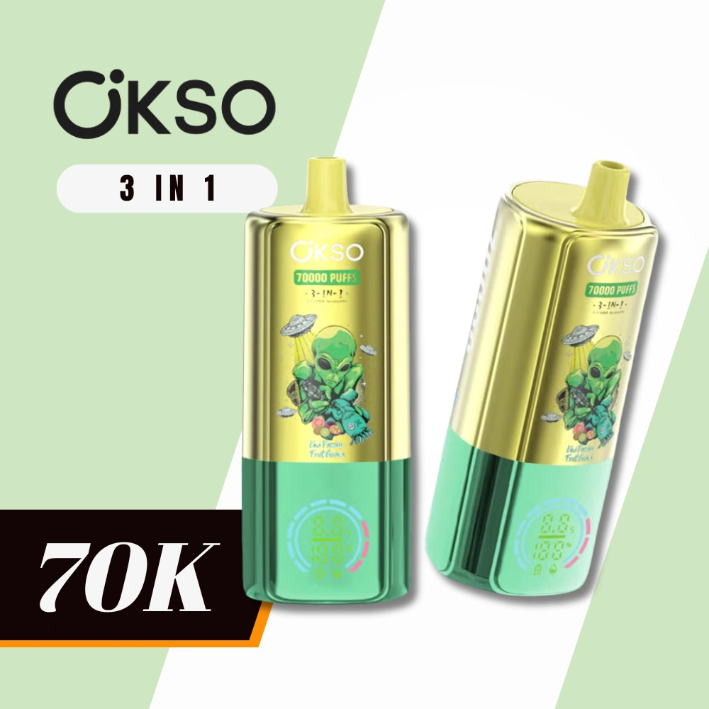 OKSO Vape Recarregável 3em1 Porta Type-C