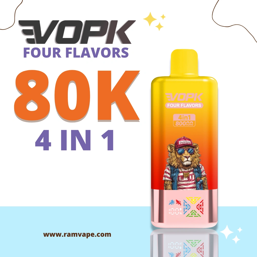 VOPK 80000 Puffs Vape Casca Gradiente Design Animal