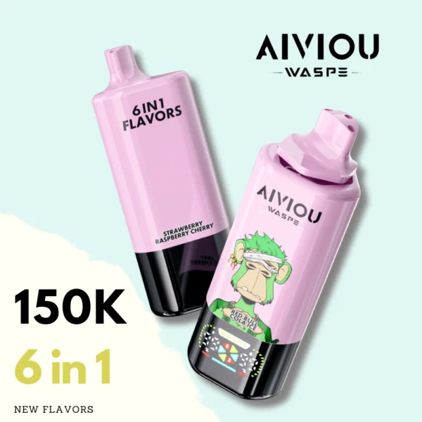 Waspe 150K Πολυγευστικό Vape 1.0Ω Mesh Coil 64ml Χωρητικότητα