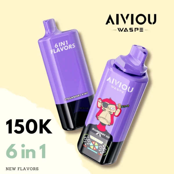 Waspe 6-σε-1 150000 Αναπνοές Αποσπώμενο Vape Με Φόρτιση Type-C