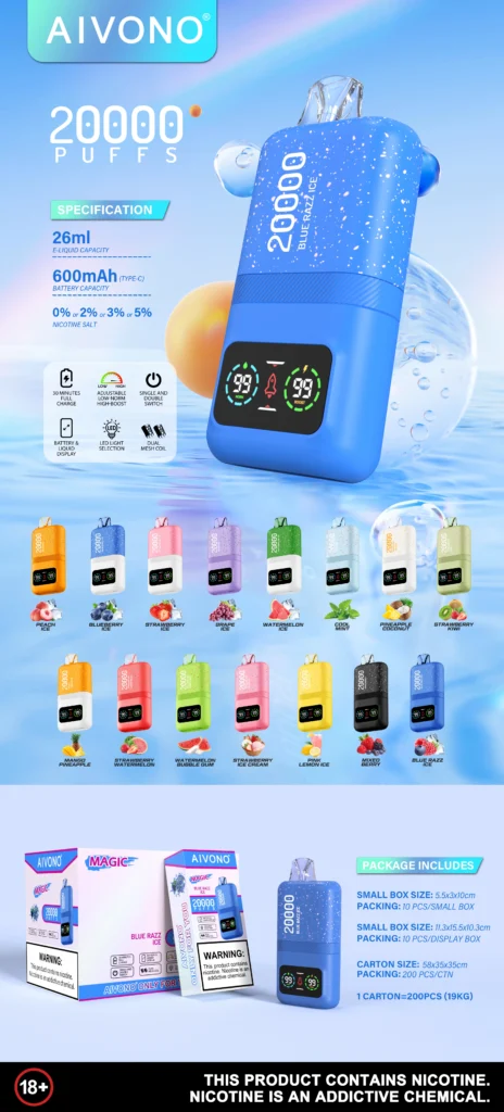 Aivono 20K Type-C Rechargeable Vape