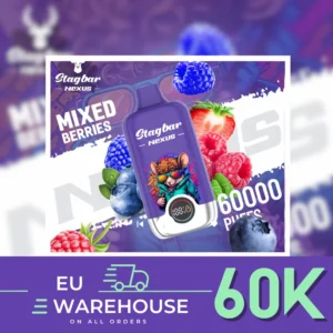 Stag Bar Nexus 60K Disposable Vape high puff 60000 model