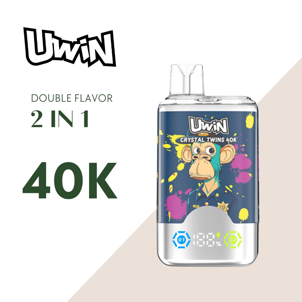 Uwin Crystal Twins 40K 0,6 ohm mesh coil wegwerp vape soepele trek