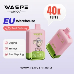 WASPE AIVIOU 40K puffs double flavors disposable vape, EU warehouse in stock for wholesale