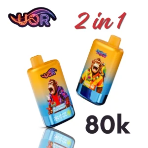 UOR Twins 80K 2-in-1 disposable vape - 80K puffs