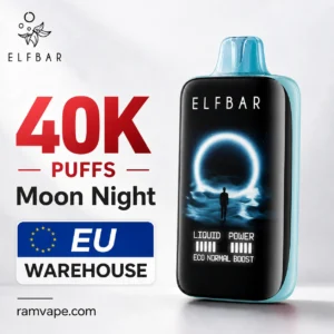 ELFBAR Moon Night 40K disposable vape EU warehouse wholesale with dual mesh coil and adjustable power