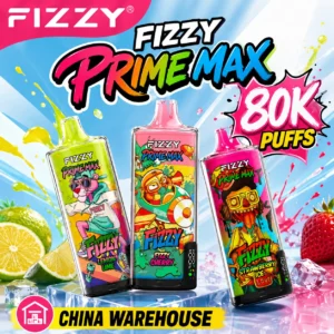 FIZZY PRIME MAX 80K disposable vape China warehouse wholesale with mesh coil and airflow
