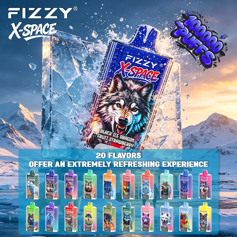 Fizzy X-Space 100K EU warehouse 20 flavor chart for wholesale orders