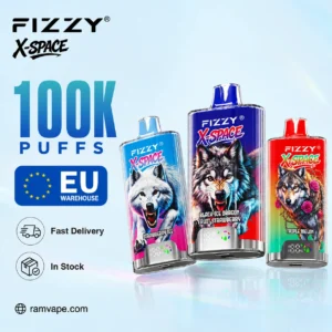 Fizzy X-Space 100K EU warehouse disposable vape wholesale main image with three color options