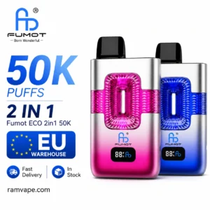Fumot ECO 2in1 50K jednokratni vape EU skladište veleprodaja s dvostrukim okusima i LED zaslonom