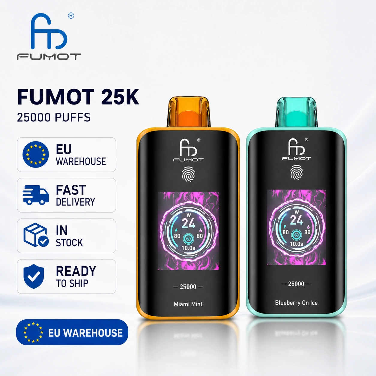 Fumot 25K disposable vape EU warehouse wholesale main image with fast delivery and in stock details