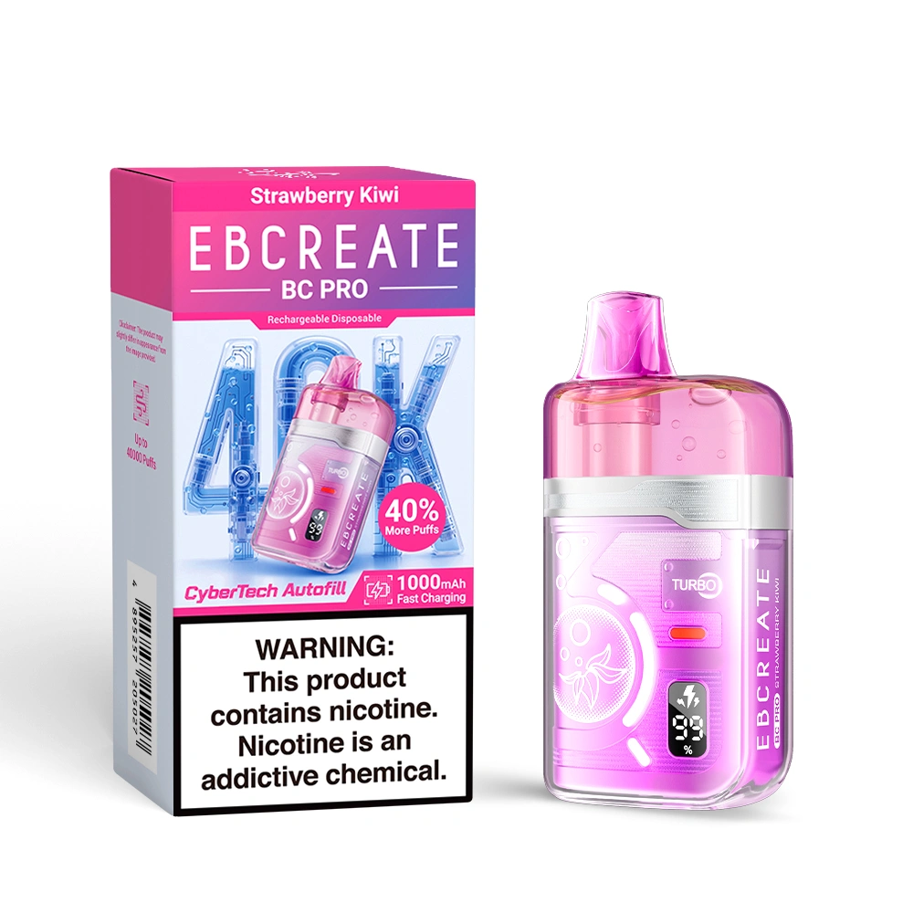 EBCREATE BC PRO 40K Strawberry Kiwi flavor vape with packaging