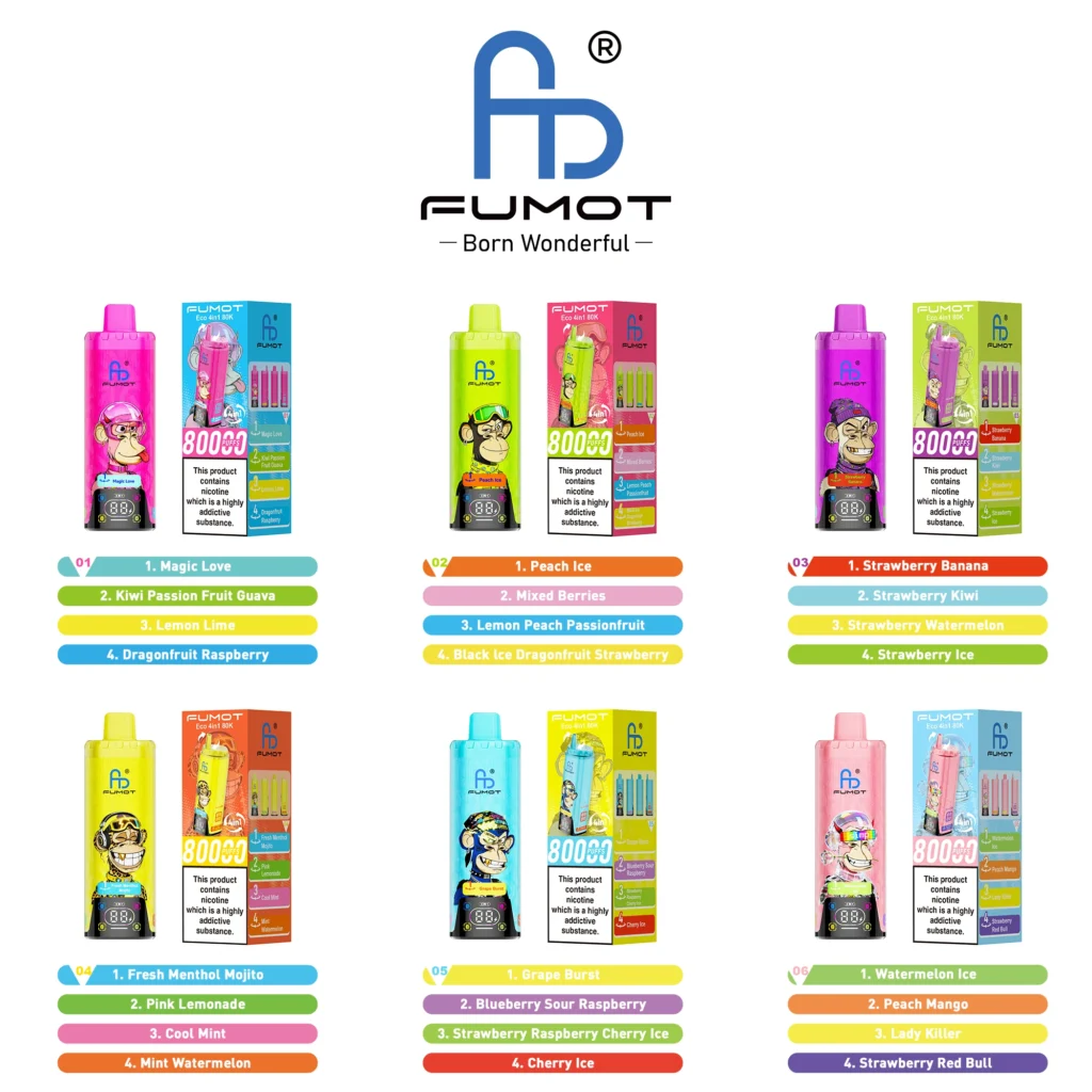FUMOT Eco 4 in 1 80K smaakcombinaties