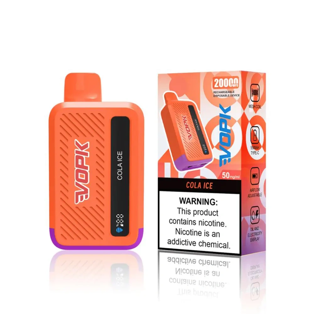 Vape usa e getta Cool Bar 20000 puff Cola Ice VOPK con dispositivo e confezione al dettaglio