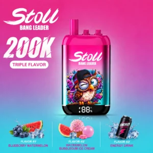 Bang Leader Stoll 200K Blueberry Watermelon Watermelon Bubblegum Ice Cream Energy Drink flavor
