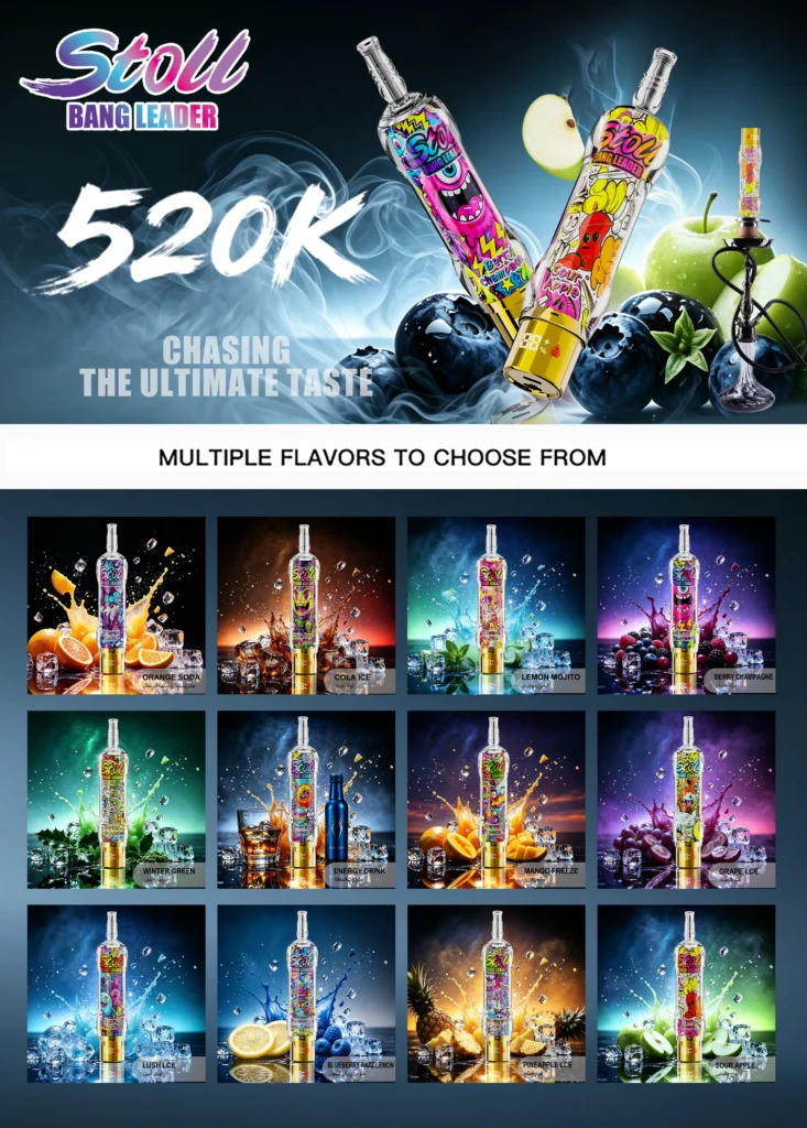 Bang Leader Stoll 520K DTL shisha vape dostępne smaki