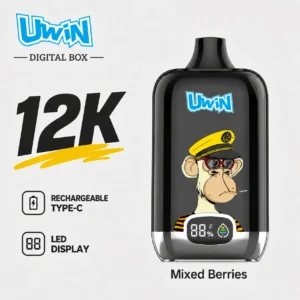 Uwin Digital Box 12K disposable vape Mixed Berries